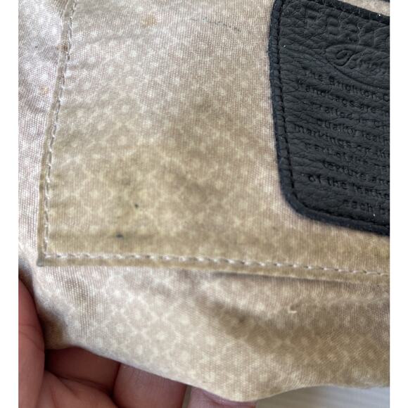 Brighton Black Python Pretty Tough Studded City Crossbody Bag Purse - Picture 7 of 10